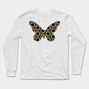 Black and Yellow Butterflies Long Sleeve T-Shirt